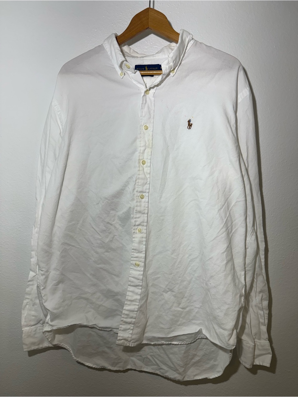 Ralph Lauren Men's Classic White Button-Down Shirt